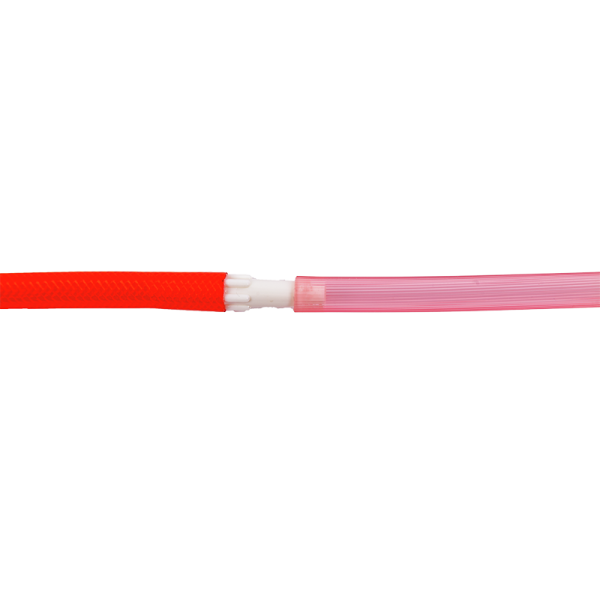 Tubulure renforcée pour connexion bocal/source de vide
