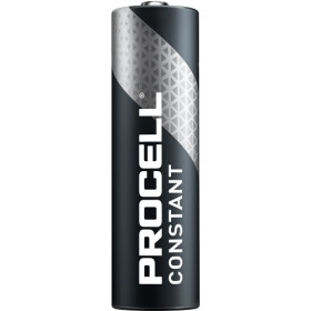 Piles alcalines LR6 AA - 1.5 V Duracell - Procell constant - Boîte 10