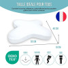 Oreiller papillon plat à mémoire de forme