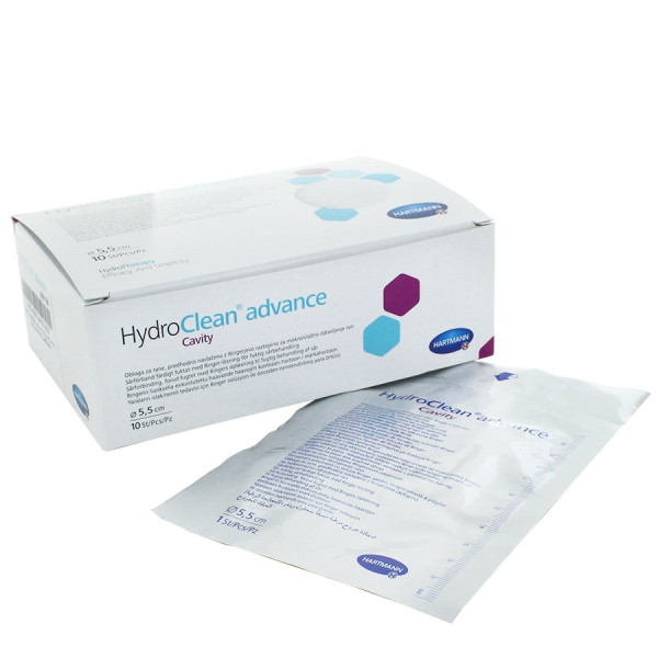 Pansement irrigo-absorbant HydroClean Advance Cavity rond 5,5 cm diam.