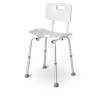 Chaise de douche rectangulaire avec découpe intime AquaCurve