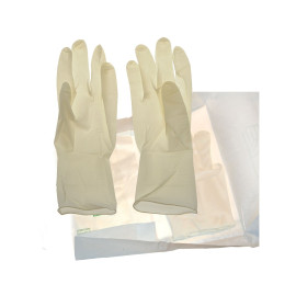 Gants de chirurgie en latex - Stériles non poudrés - T 7 - Boîte de 50
