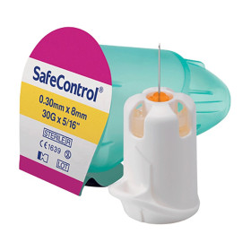 Aiguille sécurisée Ateria SafeControl - 30 G /  8 mm