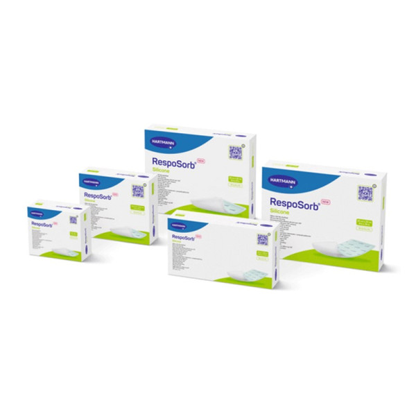 Pansements RespoSorb® Silicone - 12,5 x 12,5 cm
