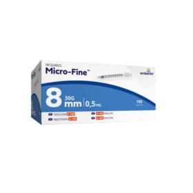 Seringue à insuline Micro fine 8mm - 0.5ml