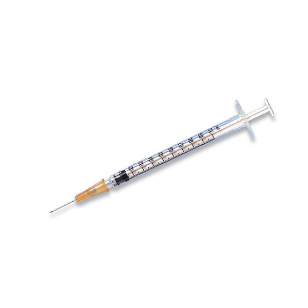 Seringue BD Plastipak™ avec aiguille BD Microlance™ 25 G prémontée