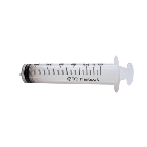  Seringue BD Plastipak 3 pièces 50 ml Embout lueur excentré.