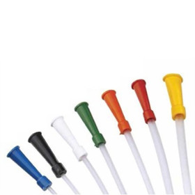 Sonde d'aspiration trachéo-bronchique Bicakcilar biseautée 2 oeils CH 12 4 mm blanc