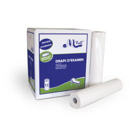 Draps lisses pour table d'examen 