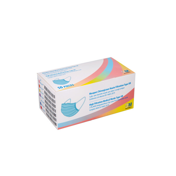 Masque chirurgicaux Bleu type 2R x50