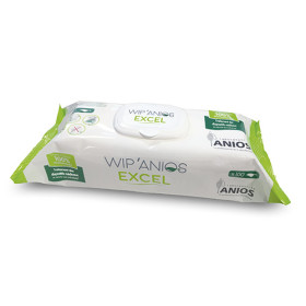 Lingettes détergentes et désinfectantes Wip'Anios Excel 
