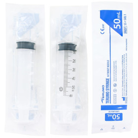 Seringues 3 pièces - 50 ml - Luer lock centré