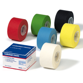 Bande adhésive non-élastique Leukotape classic Rouge 10 m x 3,75 cm