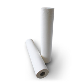 Rouleaux de draps lisses blancs - Pure ouate pour examen - 70 x 35 cm 