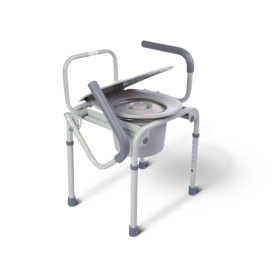 Sit'Flex - Chaise percée en acier avec accoudoirs