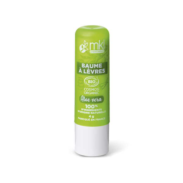 Baume à lèvres à l'aloe vera Bio 