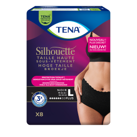 TENA Silhouette - Taille haute Plus Noir - Taille L