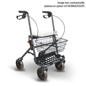 Rollator 4 roues MOOV'GO - Gris