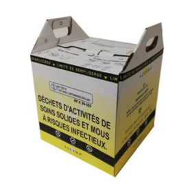 Conteneur carton DASRI Cristal Hygiène 50L - Paquet de 10