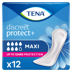 TENA Discreet Maxi Serviettes absorbantes X12