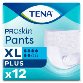 TENA Pants ProSkin Plus Extra Large Sous-vêtements absorbants X12