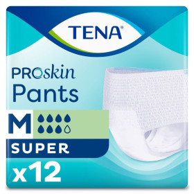TENA Pants ProSkin Super Medium Sous-vêtements absorbants X12