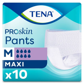TENA Pants ProSkin Maxi Medium Sous-vêtements absorbants X10