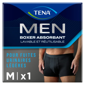 TENA Men Protection lavable Boxer Noir M X1