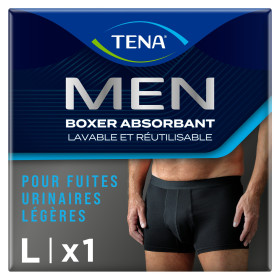 TENA Men Protection lavable Boxer Noir L X1