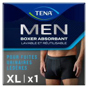 TENA Men Protection lavable Boxer Noir XL X1