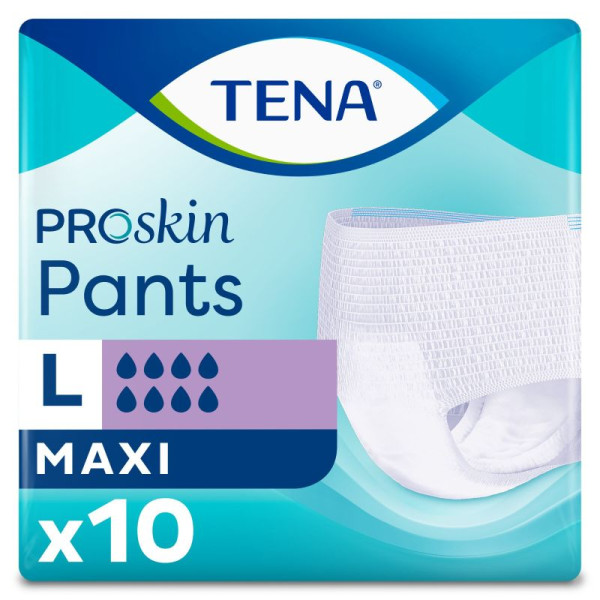 TENA Pants ProSkin Maxi Large  Sous-vêtements absorbants X10