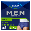 TENA Men Active Fit Plus - Taille L/XL Sous-vêtements absorbants X8