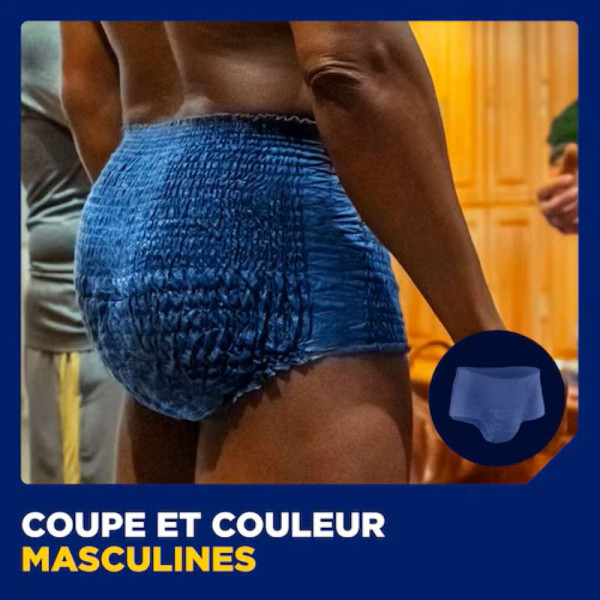 TENA Men Active Fit Plus - Taille L/XL Sous-vêtements absorbants X8