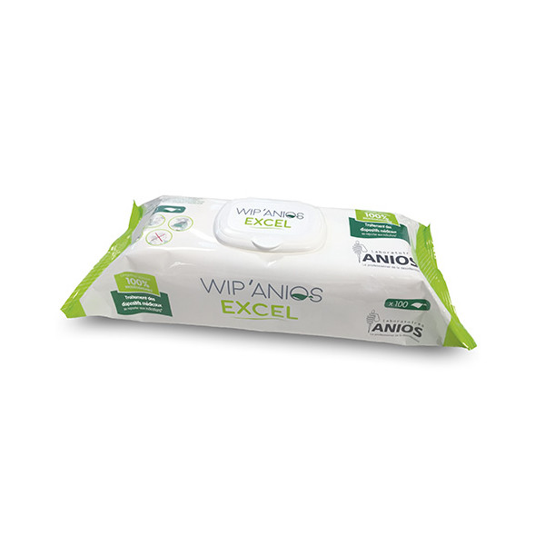 Lingettes détergentes et désinfectantes Wip'Anios Excel 