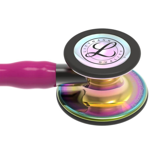 Stéthoscope Cardiology IV - Rainbow Brillant Edition - Double pavillon - Framboise