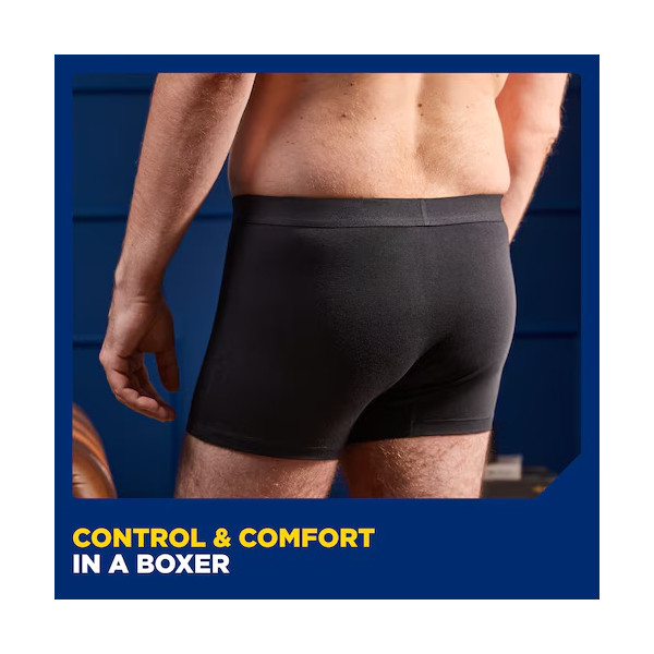 TENA Men Protection lavable Boxer Noir L X1