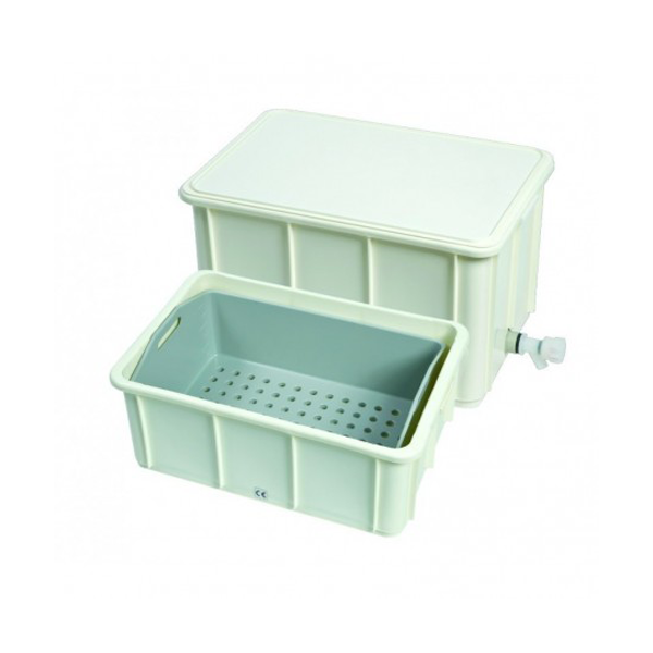 Instrubac 40 litres avec robinet + panier