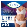 TENA Silhouette Plus Blanc Taille basse L Sous-vêtements absorbants X10