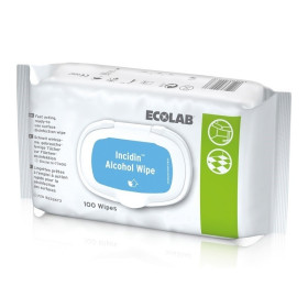 Lingettes Désinfectantes avec alcool Incidin - Boîte de 100