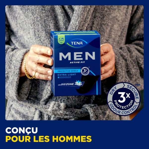 TENA Men Active Fit Extra Light Protections absorbantes X14