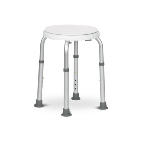 Tabouret de douche pivotant AquaTwist - Blanc