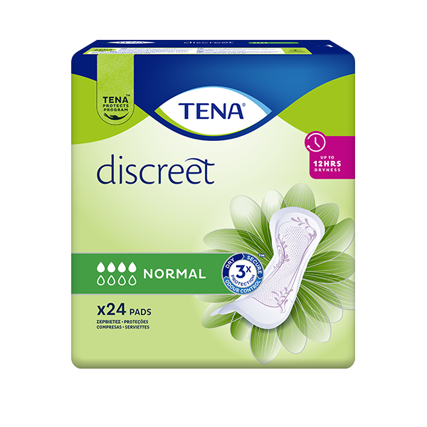 TENA Discreet Normal Serviettes absorbantes X24