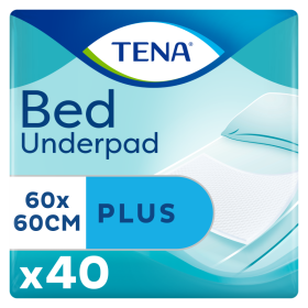 TENA Bed Plus 60 x 60 cm Protections de literie X40