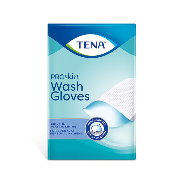TENA Wash Glove Plastifié X175
