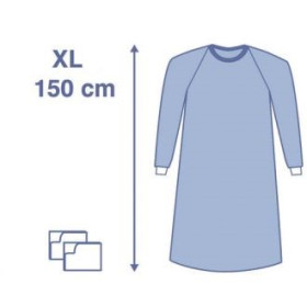 Casaque de chirurgie XL + 2 essuie-mains