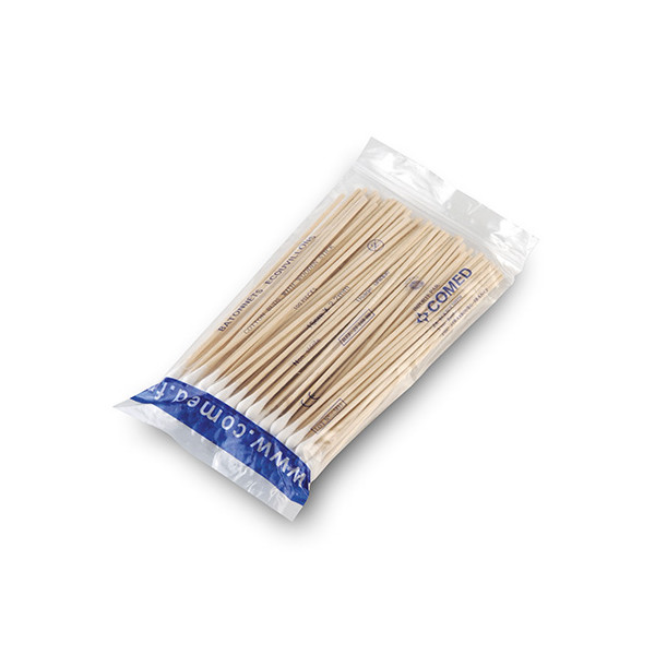 Bâtonnets écouvillons bois 15 cm  
