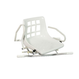Siège de bain pivotant accoudoirs relevables Edora