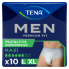 TENA Men Premium Fit Maxi – Taille L/XL Sous-vêtements absorbants X10