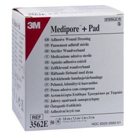Medipore+Pad stérile avec compresse 5 x 7,2 cm