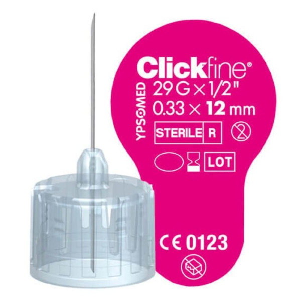 Aiguilles Mylife Clickfine 29G x 12 MM - x100